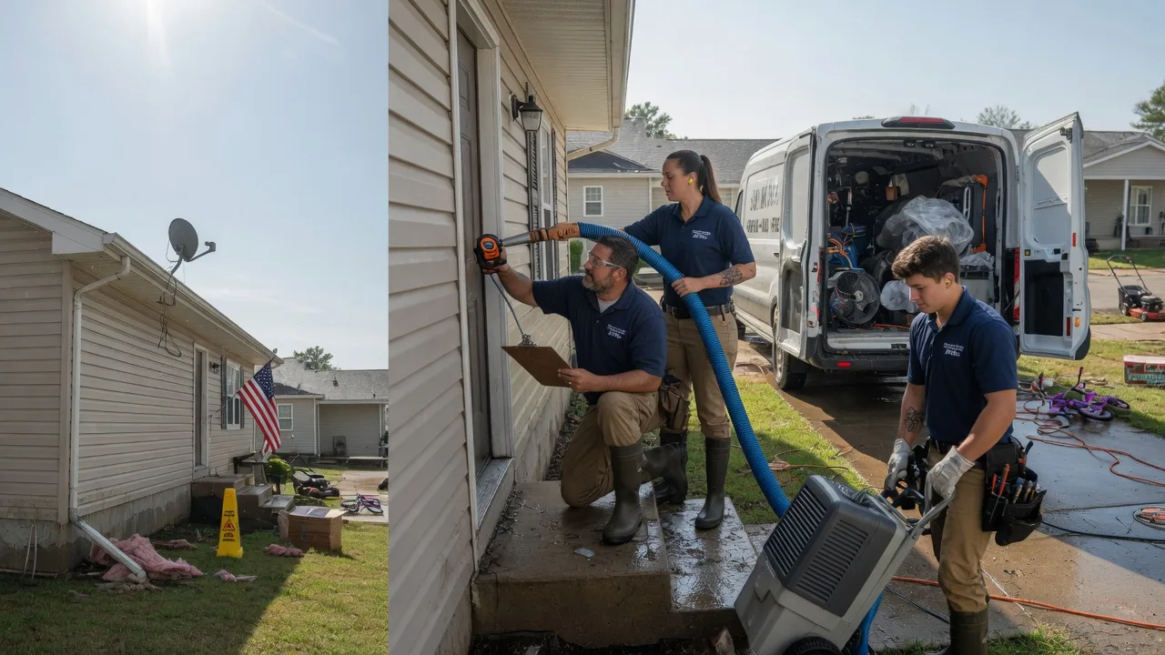 Ceiling Water Damage Restoration in Smithton, IL near me